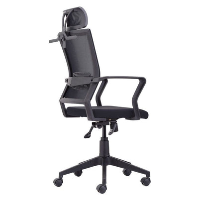 Silla De Oficina Winner Tapizado, Negro, 64 X 117–127 X 64_2