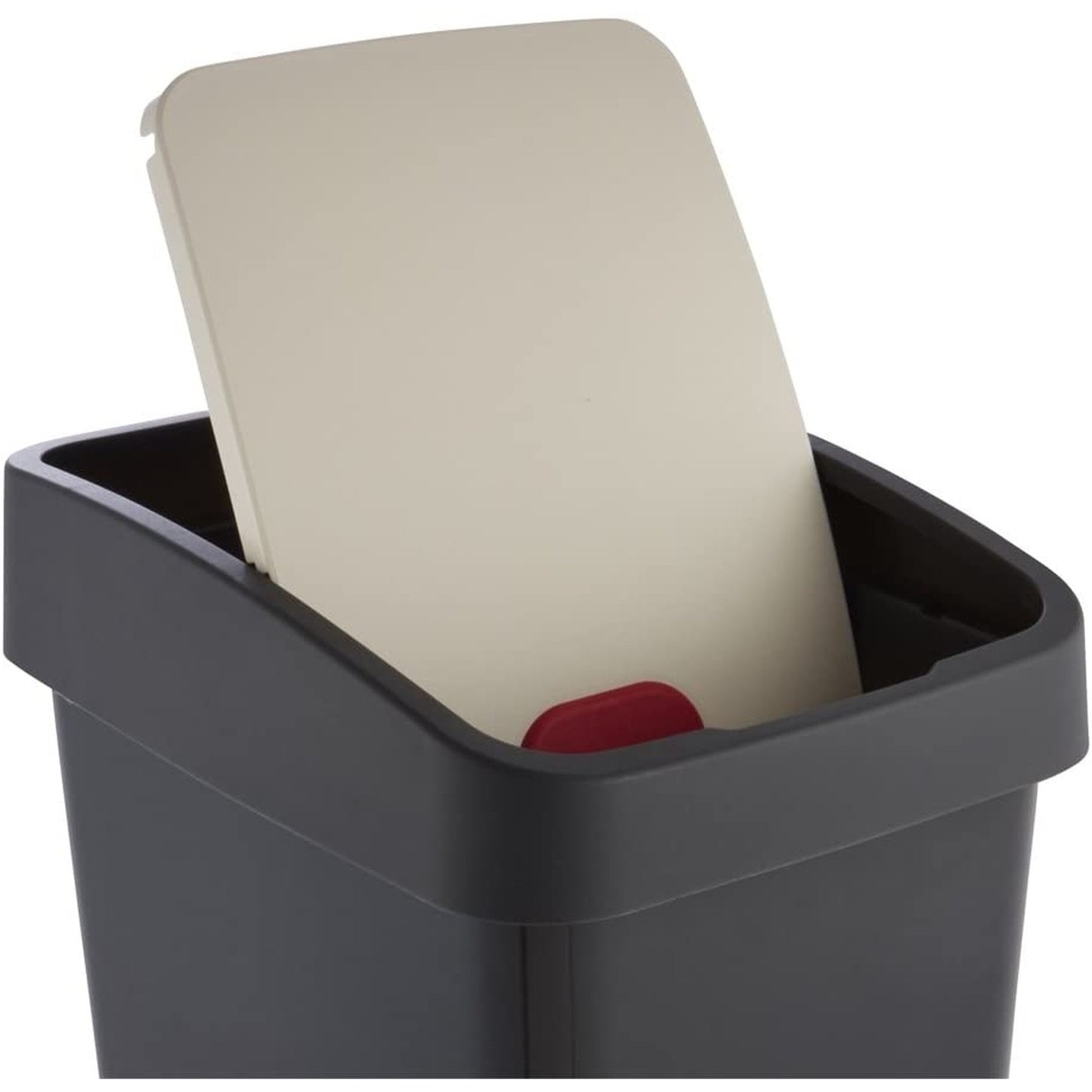 Cubo De La Basura Premium Con Tapa Abatible, Tacto Suave, 45 L, Magne, Gris Grafito_3