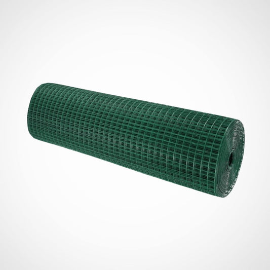 Malla Metalica Plastificada| 0,5x5m| Composición 80% Acero Galvanizado/20% Pvc|malla Para Cercos| Reticula 13x13mm_0