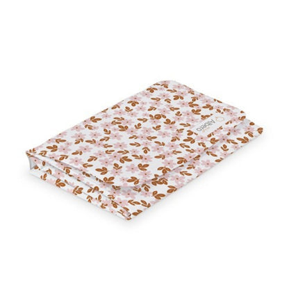 Cambiador Plegable De Viaje Plastificado Retro Flower_1