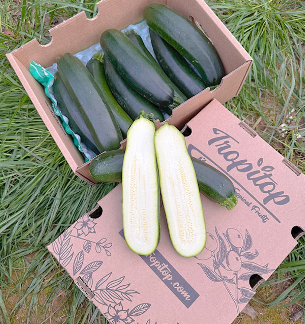 Caja De Calabacín Negro De Temporada Tropitop Caja De 4kg_4
