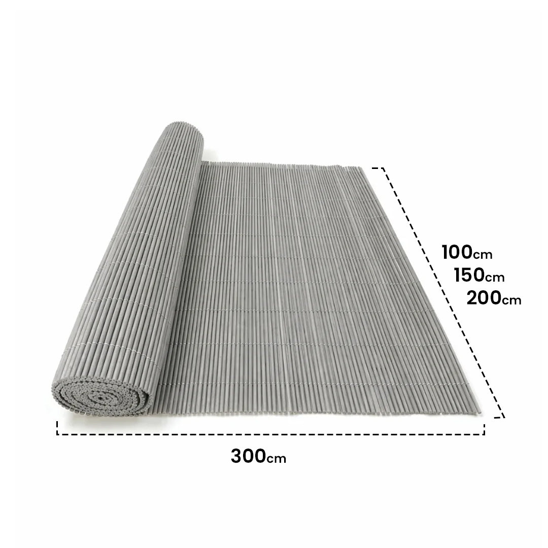Cerramiento De Mimbre Ecológico Lop Forja Claro 1,8x3 M / Multicolor_3