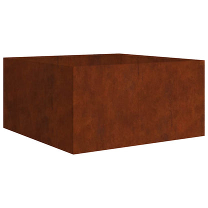 Jardinera De Acero Corten 80x80x40 Cm_0