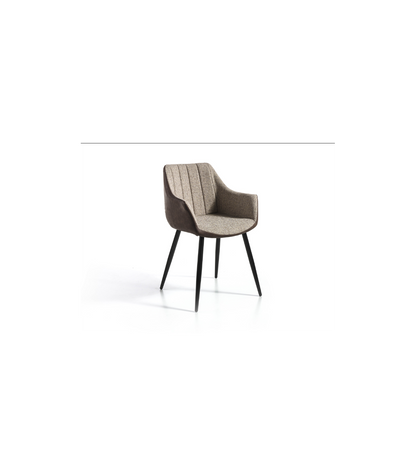 Pack De 2 Sillas Modelo Selma Acabado Tela Beige, 58 X 55 X 83cm (largo X Ancho X Alto)_0