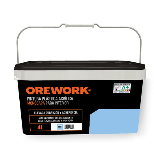 Pintura Monocapa Para Interior - 4 L - Azul Medio_0
