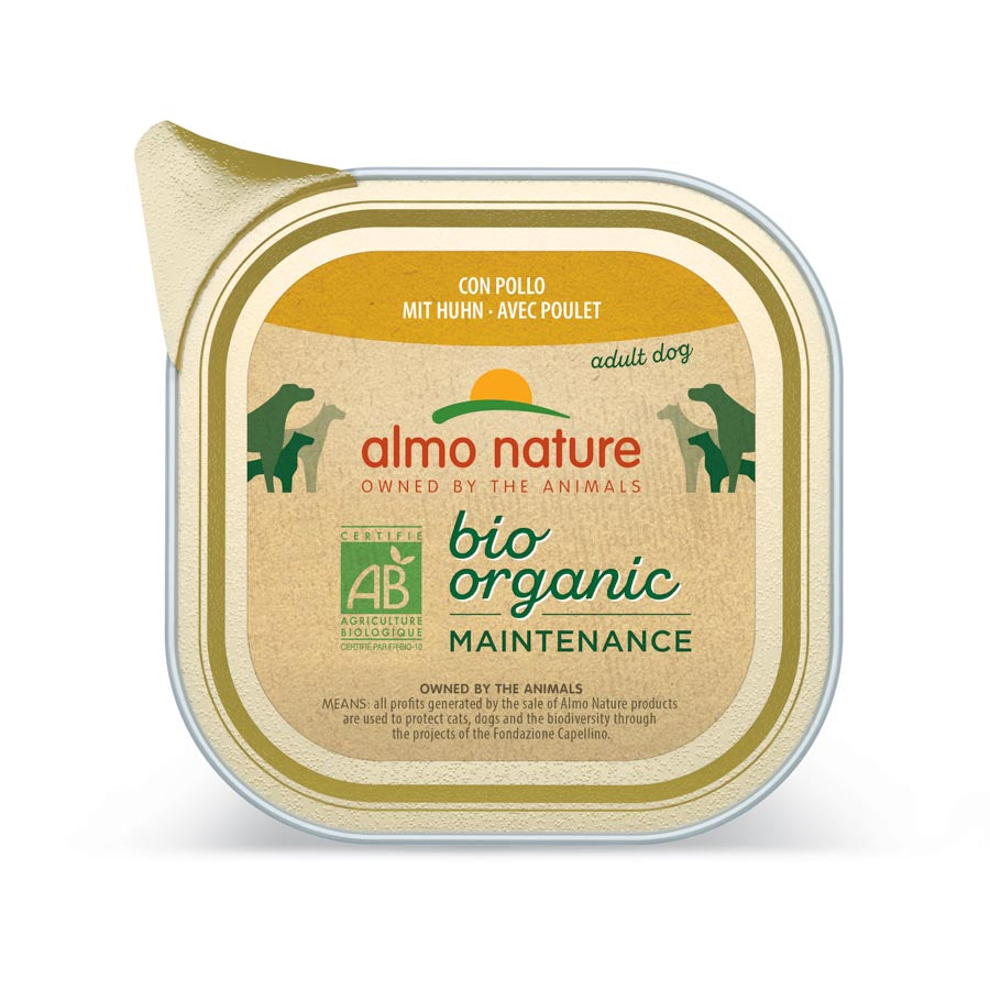 Almo Perro Tarrina Biorganic Pollo 300 Gr_0
