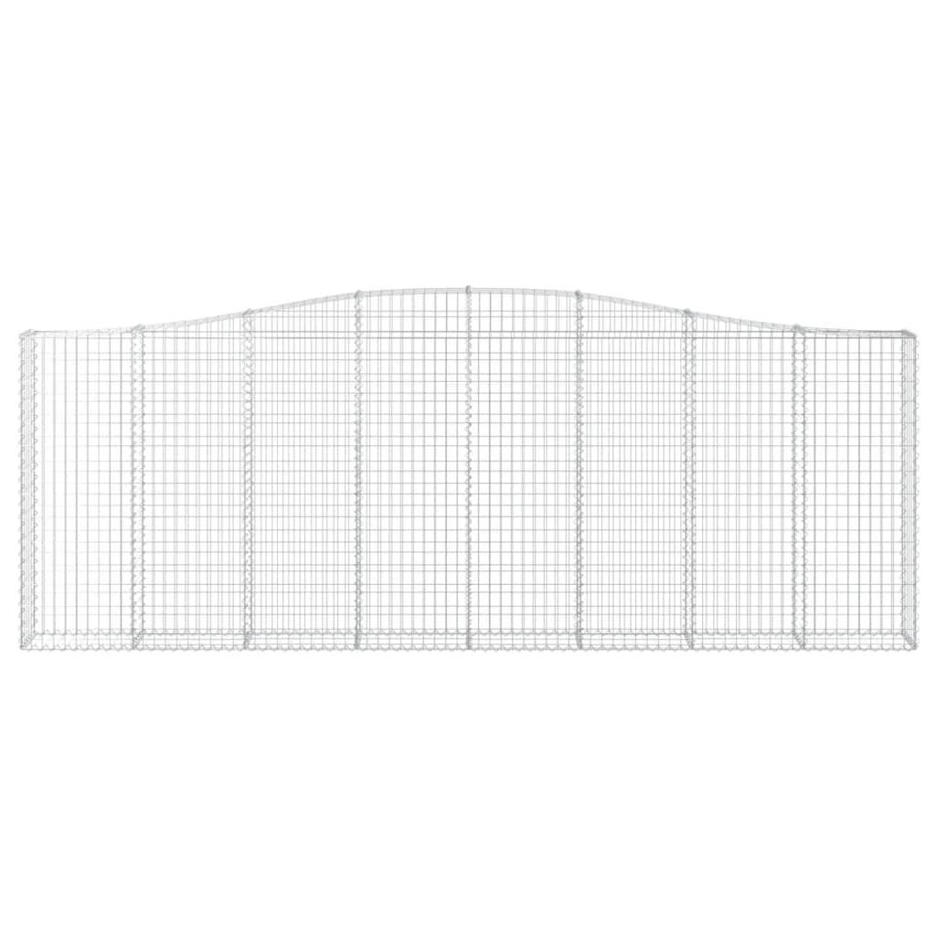 Cestas De Gaviones 15 Uds Forma De Arco Hierro 400x30x140/160cm_3