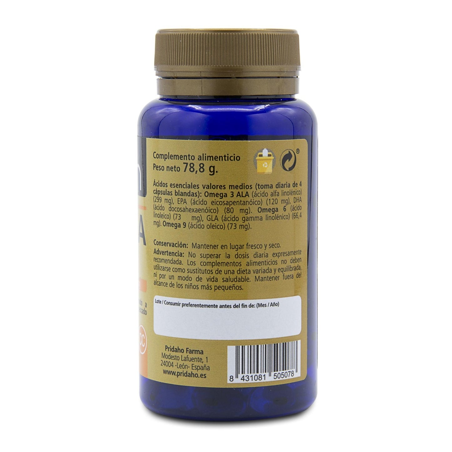 Ómega 3,6,9 SANON 110 cápsulas moles de 716 mg