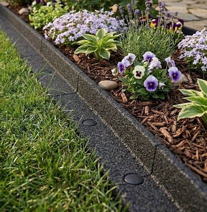 Bordura Flexible Para Jardín 43.2m Con Mazo – Gris_3