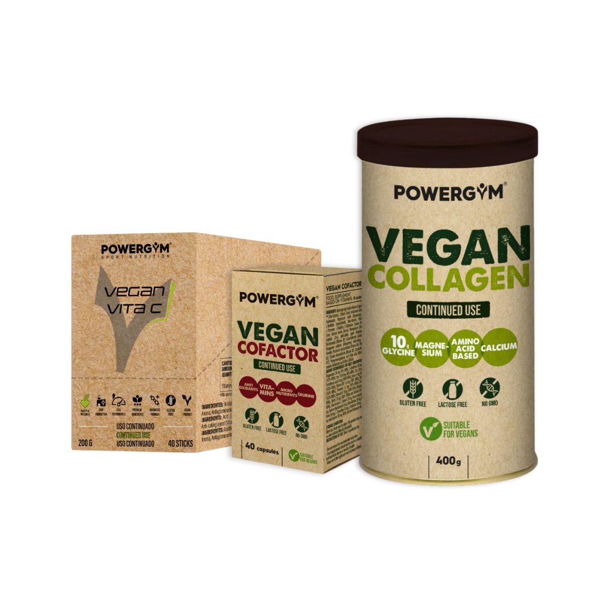 Powergym Regenerative Vegan Pack (Vitamina C + Colagénio + Cofator)