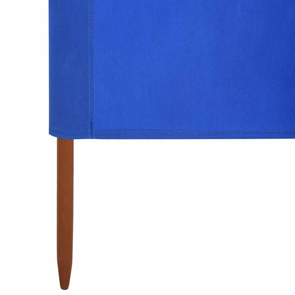 Vidaxl Paravientos De Playa De 3 Paneles Tela Azul Celeste 400x160 Cm_4