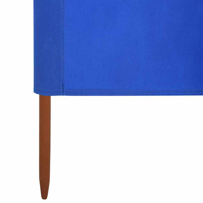 Vidaxl Paravientos De Playa De 3 Paneles Tela Azul Celeste 400x160 Cm_4