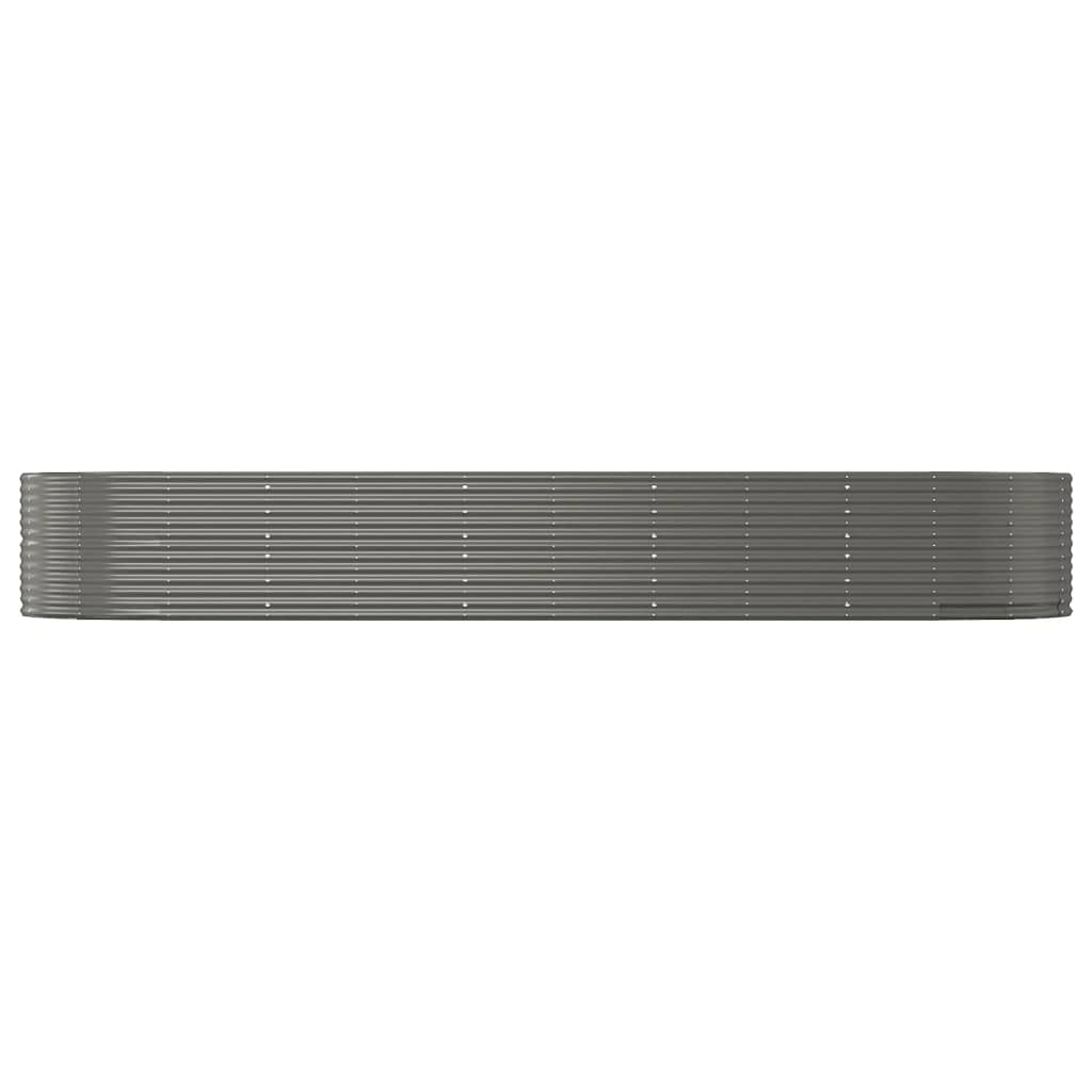 Jardinera Arriate Acero Galvanizado Gris 447x140x68 Cm_2