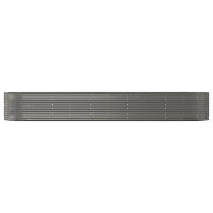 Jardinera Arriate Acero Galvanizado Gris 447x140x68 Cm_2