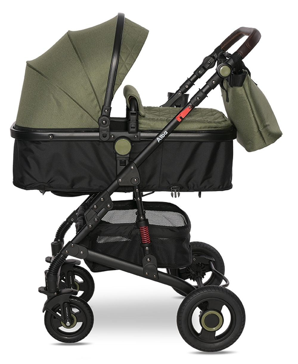 Carrito De Bebé Trío Convertible Alba Premium Loden Green_1