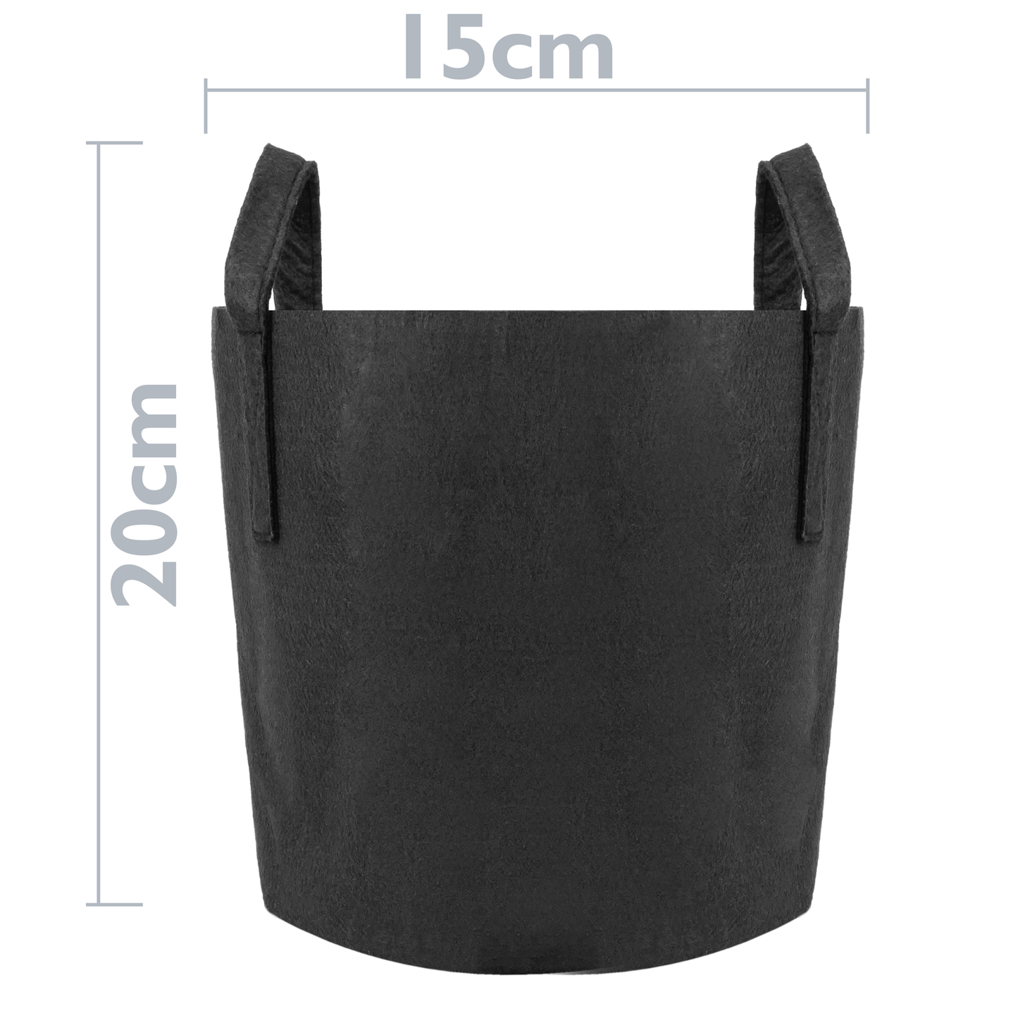 Bolsa Para Cultivo Y Crecimiento De Plantas Maceta De Tela Geotextil De 4 Litros 15x20cm 10-pack_2