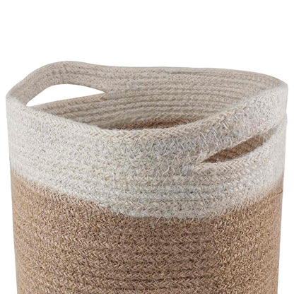 Set De Macetas De Planta 2 Uds. Natural Y Blanco Ø 21 X 21 Cm_4