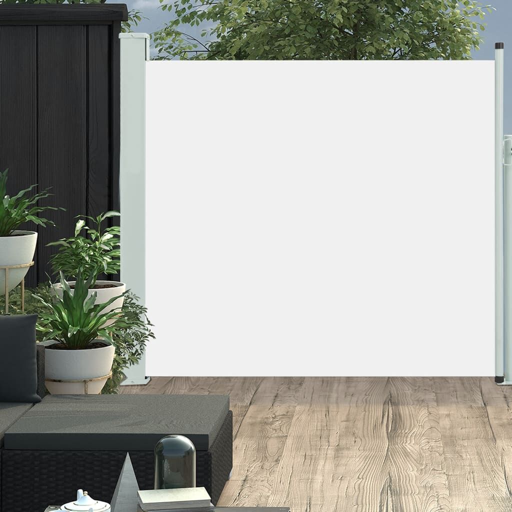 Vidaxl Toldo Lateral Retráctil De Jardín Color Crema 170x300 Cm_1