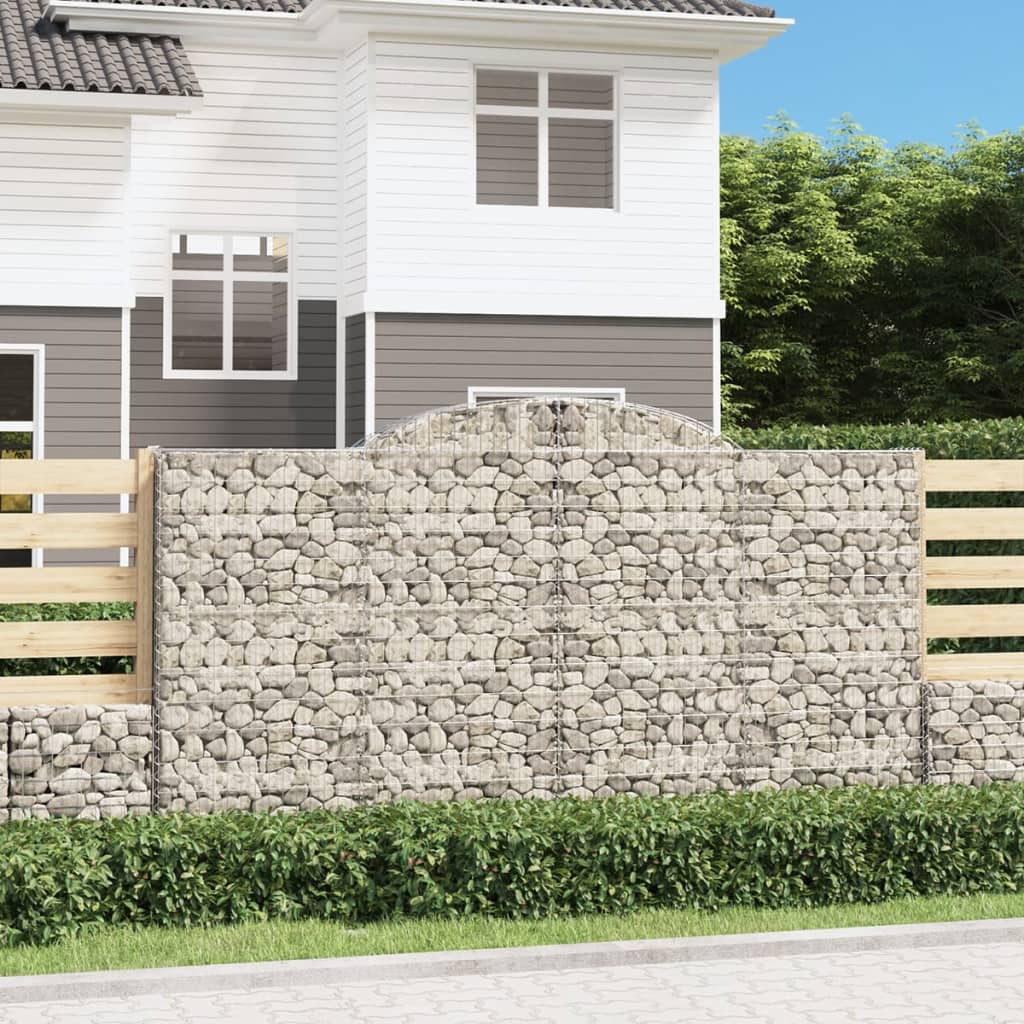 Cestas De Gaviones 5 Uds Forma De Arco Hierro 300x50x160/180 Cm_1