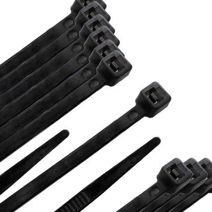 Brida Nylon 100%. Color Negro 9,0 X 780 Mm. Bolsa 100 Unidades. Abrazadera Plastico, Organizador Cables, Alta Resistencia