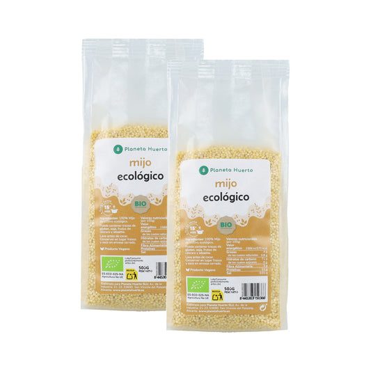 Embalagem de 2x Millet Descascado ECO Planeta Huerto 500 g