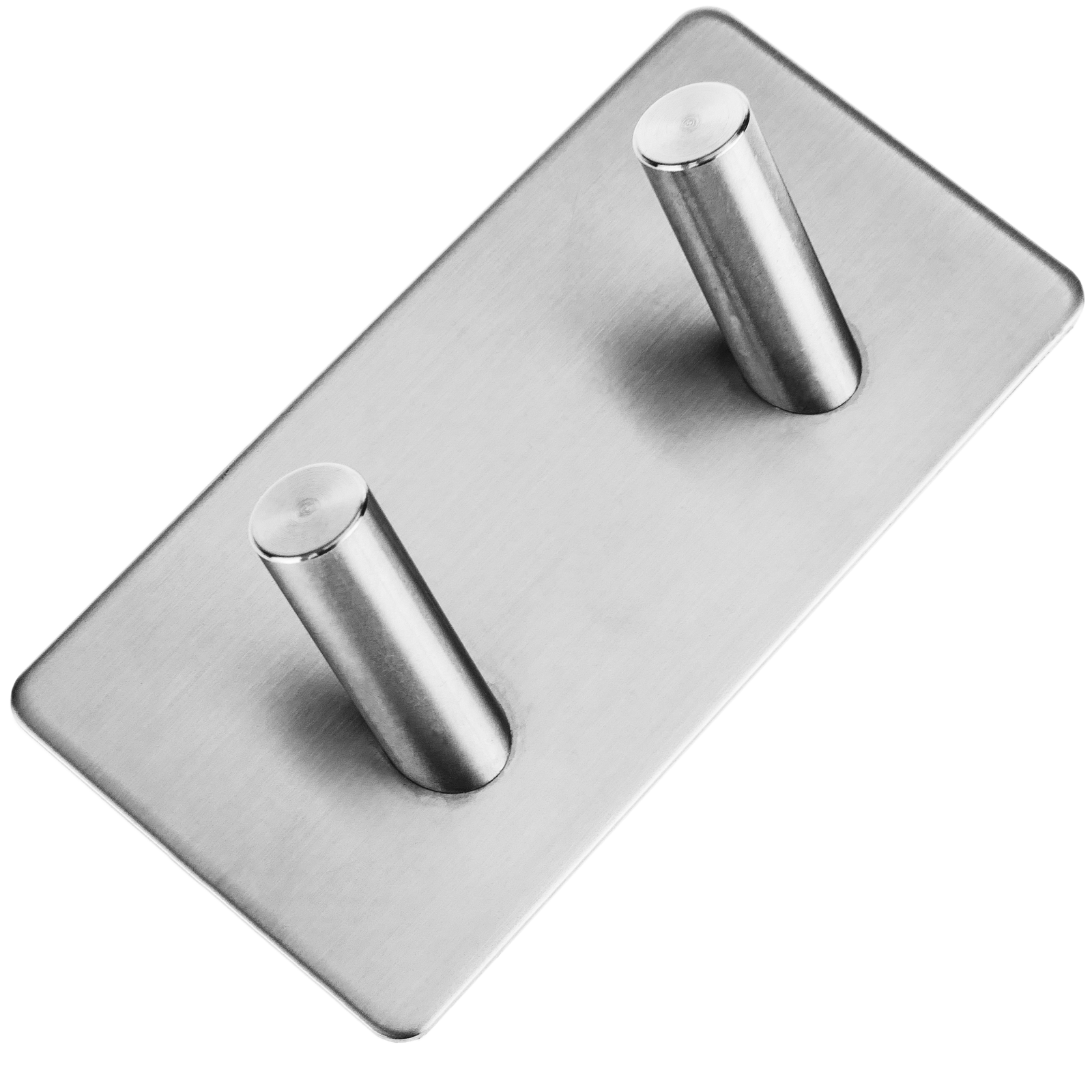 Perchero De Pared De Acero Inoxidable. Colgador De Ropa Y Toallero Con 2 Ganchos Inclinados_1