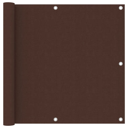 Vidaxl Toldo Para Balcón Tela Oxford Marrón 90x400 Cm_0