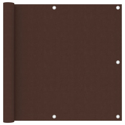 Vidaxl Toldo Para Balcón Tela Oxford Marrón 90x400 Cm_0