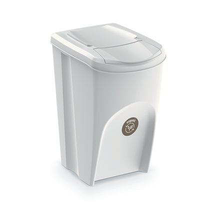Set De 4 Cubos De Basura Keden Sortibox Papelera Reciclaje, Blanco Roto, Volumen 4x35l_2