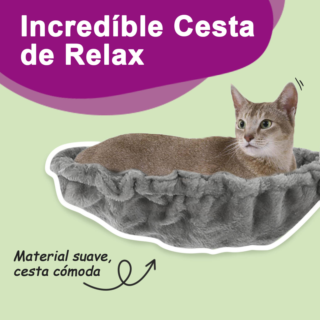 Vidaxl Rascador Para Gatos Con Postes De Sisal Gris Claro 147 Cm_3