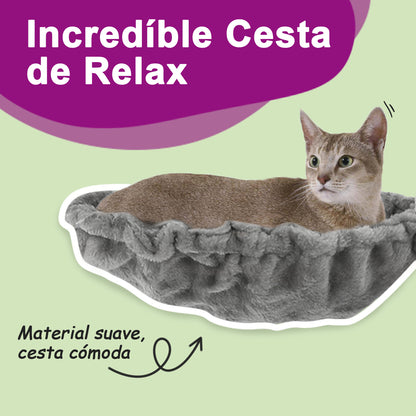 Vidaxl Rascador Para Gatos Con Postes De Sisal Gris Claro 147 Cm_3