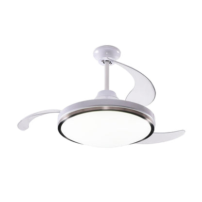 Wellhome Ventilador Techo LED Ø53x30cm, Silencioso, 6 Velocidades, Luz 3 Tonos y Mando_0