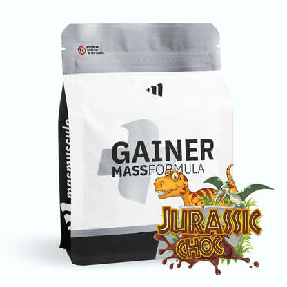 Gainer Mass Formula - 3 Kg - Jurassic Choc - Aumenta La Masa Muscular - Masmusculo_0