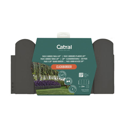 Pack De 5 Bordos Tabla Clickborder Lop Antracita 0,4x0,2 M / Multicolor_2