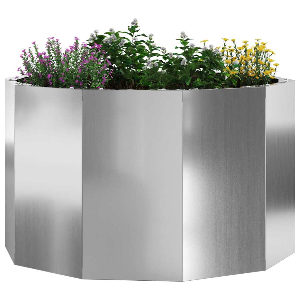 Jardinera Plateado 60 X 60 X 35 Cm Acero Galvanizado_2