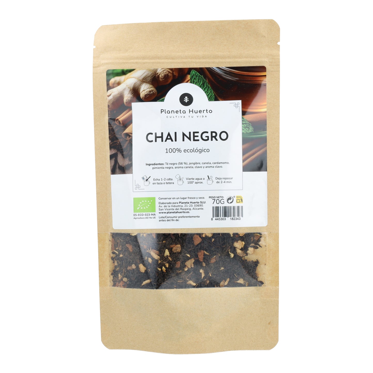 Planeta Huerto ECO Chai Chá Chá Preto 70g