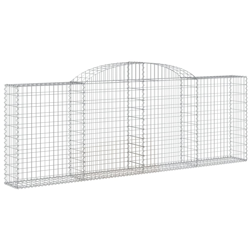 Cestas De Gaviones 4 Uds Forma De Arco Hierro 300x30x100/120 Cm_2