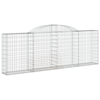 Cestas De Gaviones 4 Uds Forma De Arco Hierro 300x30x100/120 Cm_2