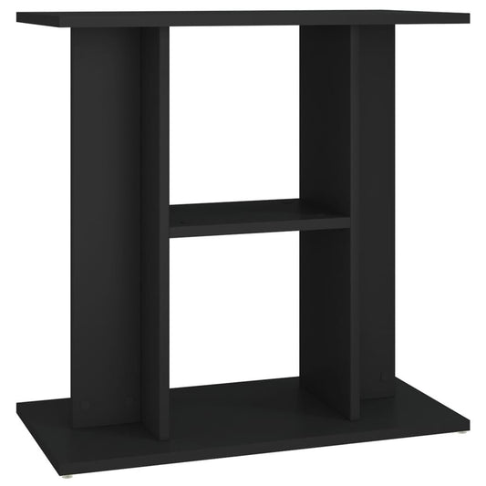 Vidaxl Soporte Para Acuario Madera De Ingeniería Negro 60x30x60 Cm_0