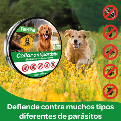 Collar Antiparasitos Para Perro Gris_3