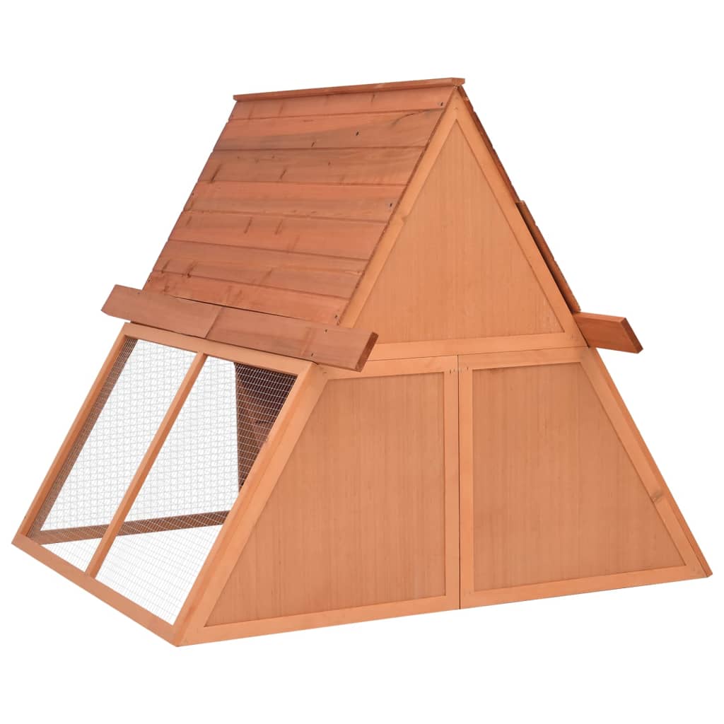 Conejera De Madera Maciza De Abeto 152x127x109,5 Cm_4