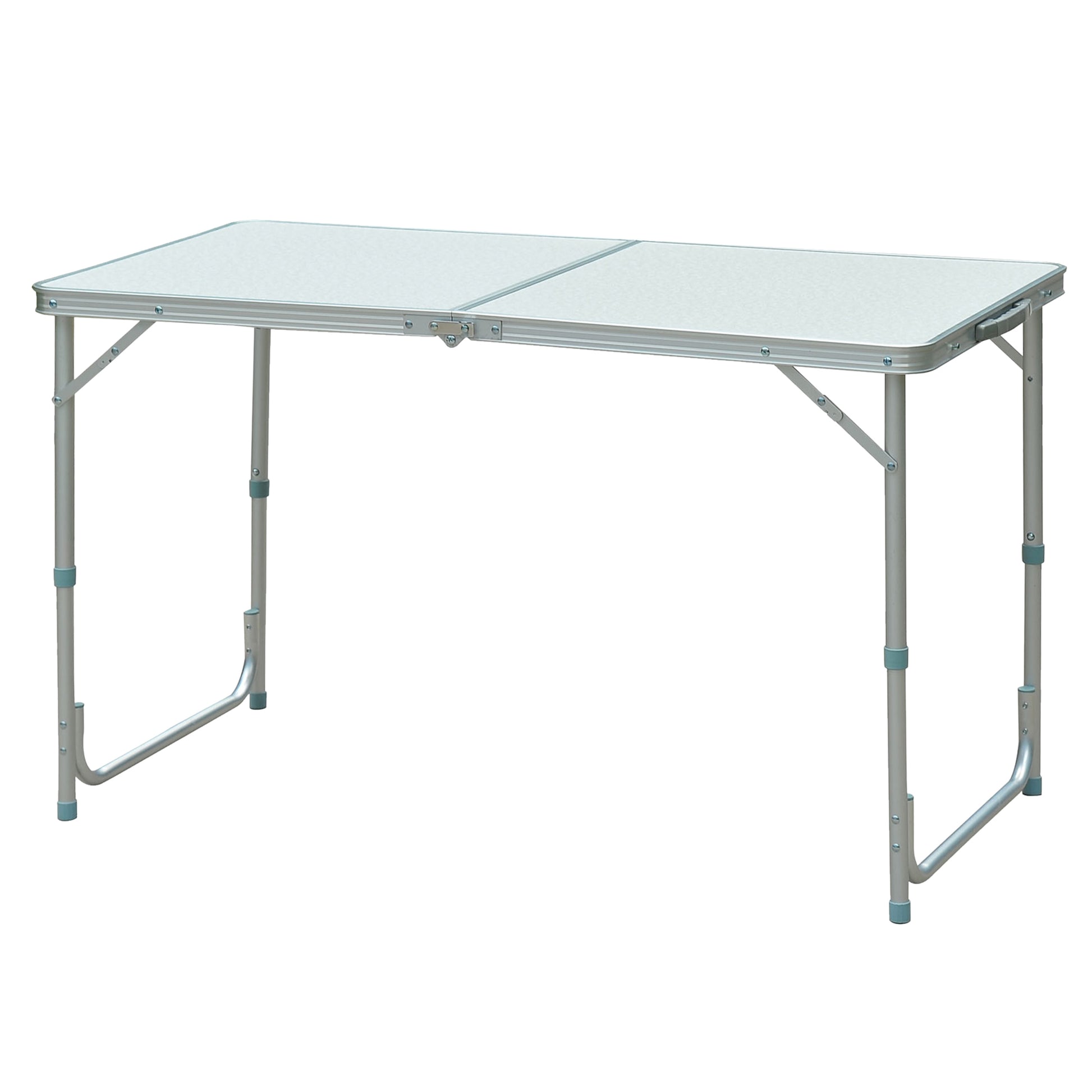 Outsunny Mesa Plegable 120x60x70 Cm Convertible En Maleta Altura Regulable_0