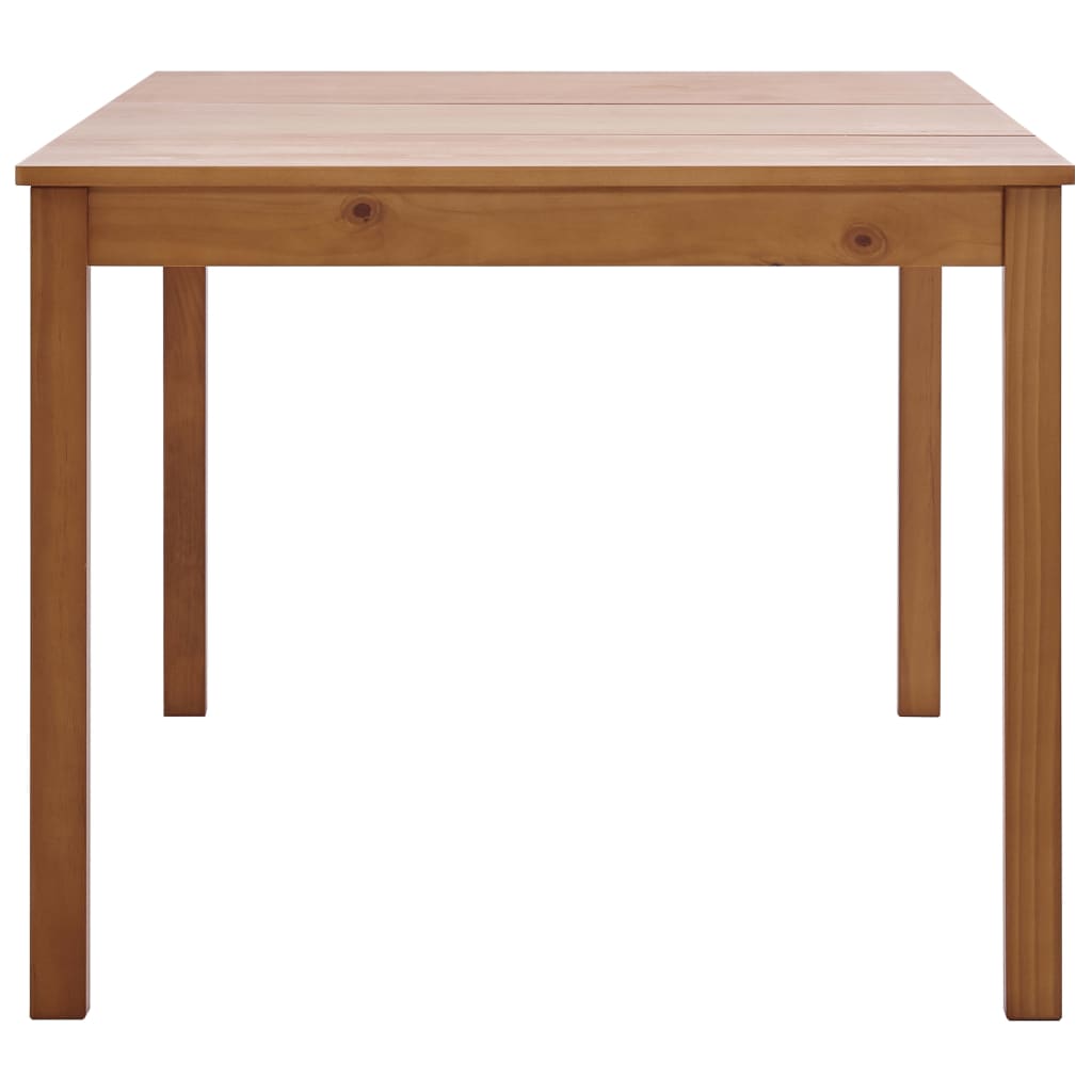 Mesa De Comedor De Madera De Pino Marrón Miel 180x90x73 Cm_1