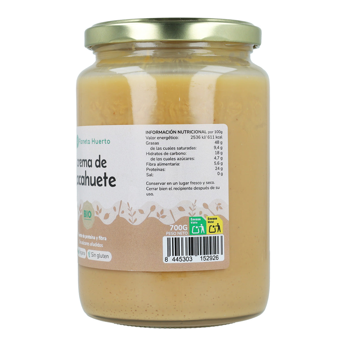 Planeta Huerto ECO Manteiga de Amendoim 350 g