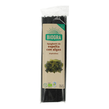 Esparguete de Espelta com Alga (Spirulina e Fucus) Biográ, 250g
