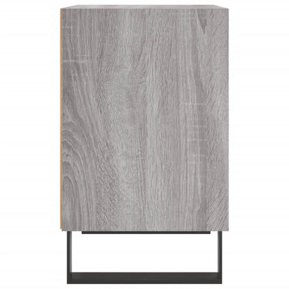 Mesita De Noche Madera De Ingeniería Gris Sonoma 40x30x50 Cm_3