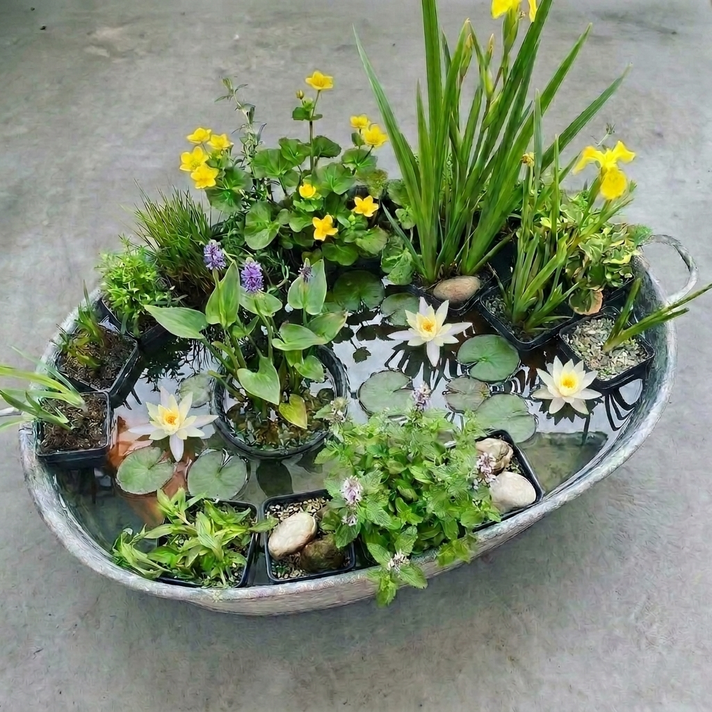 Set Sorpresa Plantas Estanque - 12 Plantas Incl. Nenúfar Blanco_1