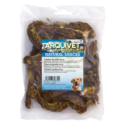 Petisco natural para cães Arquivet pescoços de frango 250 g