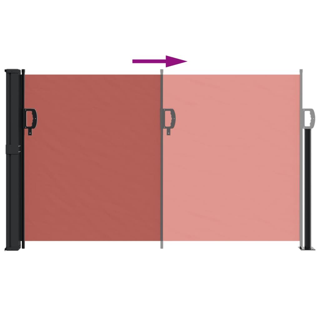 Vidaxl Toldo Lateral Retráctil Terracota 120x500 Cm_4