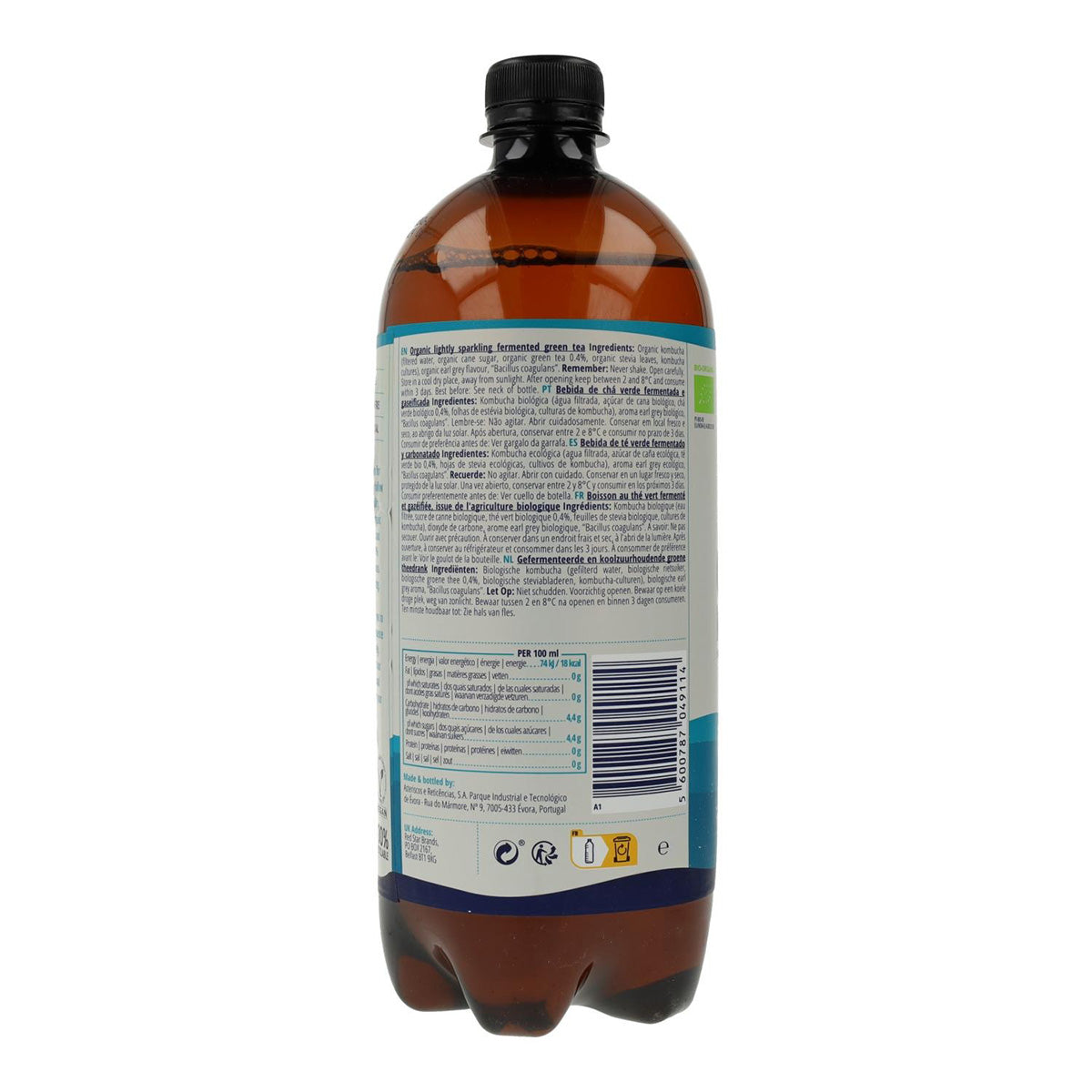 Bebida de Kombucha BIO Original Captain Kombucha 400 ml